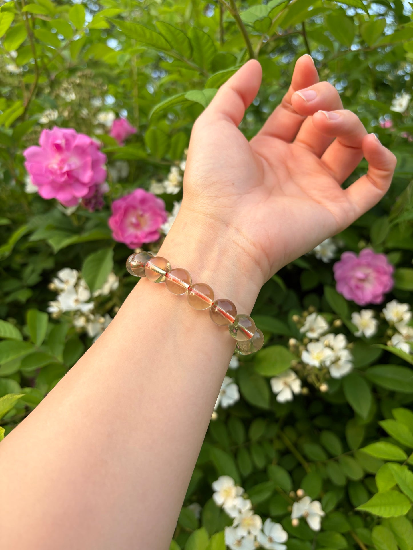 Natural Brazilian Citrine Crystal Bracelet