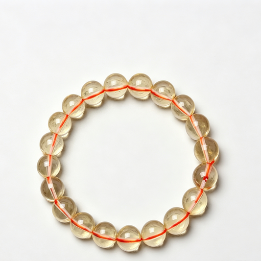 Natural citrine crystal bracelet for wealth and abundance