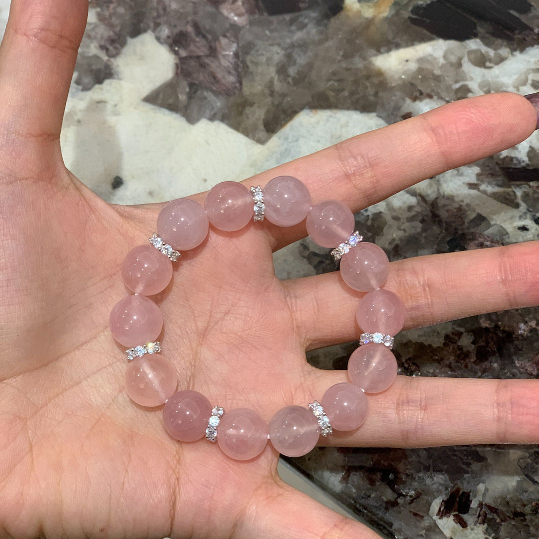 Madagascar Rose Quartz Bracelet | Premium 11mm Crystal Love Jewelry