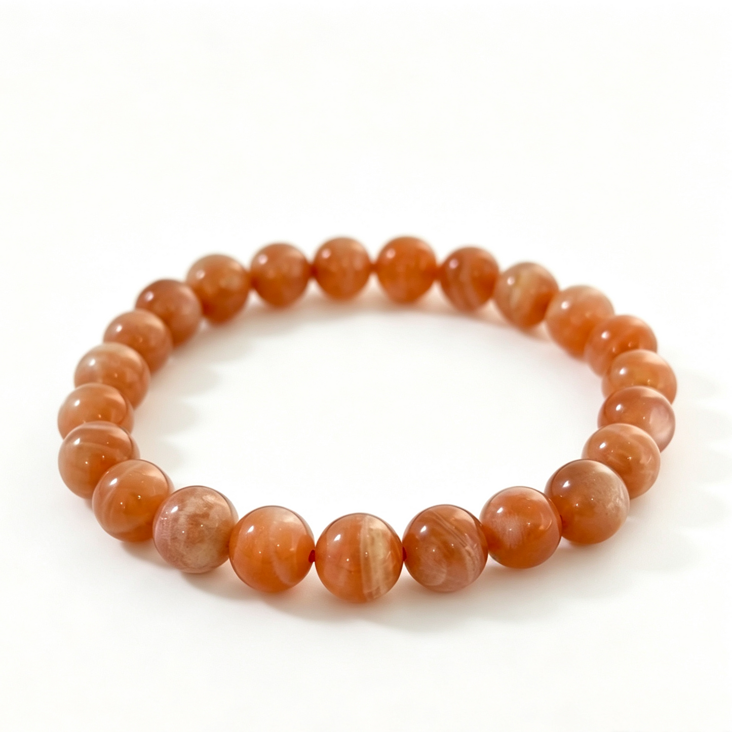 Natural Sunstone Bracelet | Orange Sunstone Moonstone Labradorite Crystal Bracelet