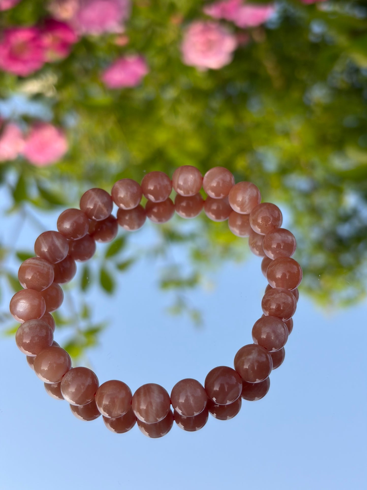 Natural Sunstone Bracelet | Orange Sunstone Moonstone Labradorite Crystal Bracelet