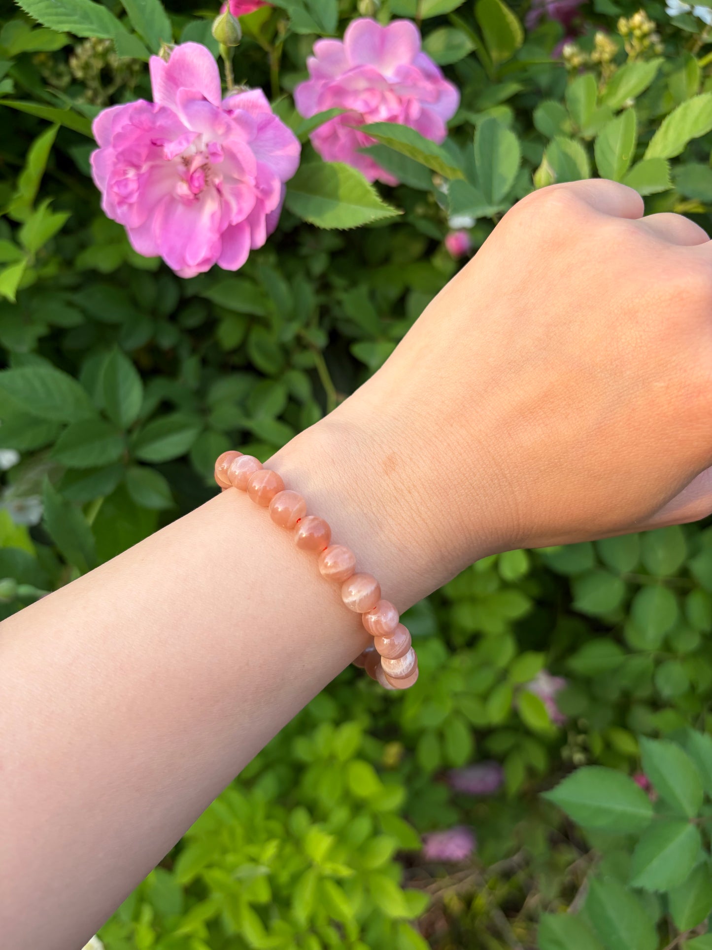 Natural Sunstone Bracelet | Orange Sunstone Moonstone Labradorite Crystal Bracelet